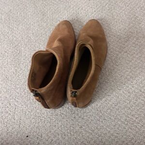 Soludos Tan Suede Combat Boots